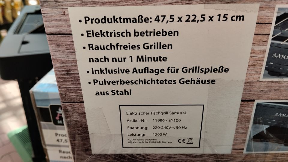 Elektrischer Tischgrill / Grill / Elektro / Neu / Kein Versand in Leipzig