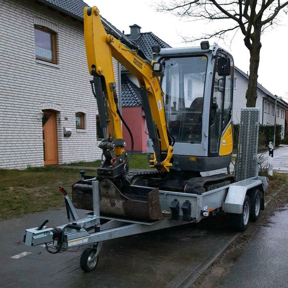 Minibagger mit Fahrer mieten Verleih in Bad Laer