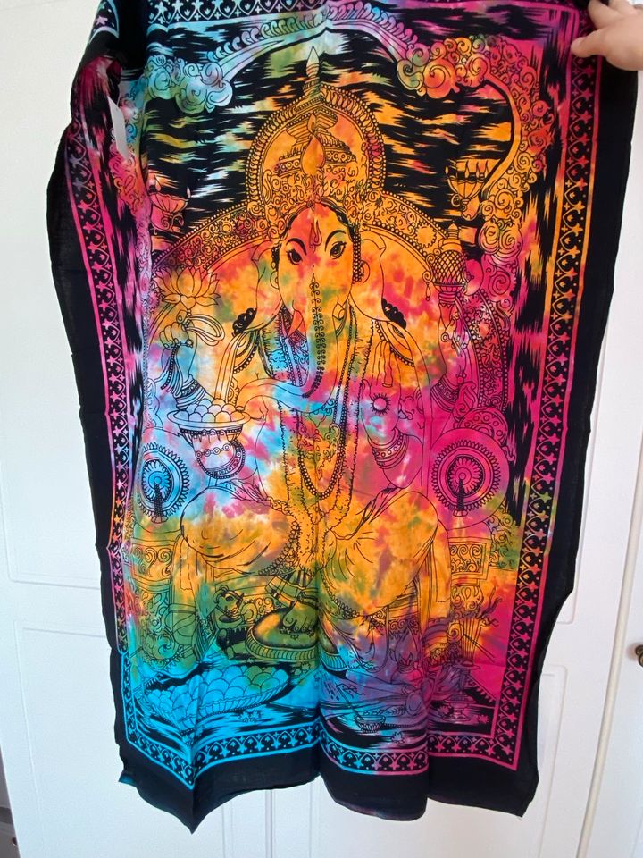 Ganesha Elefant batik Tuch Vorhang Bohl Hippie in Dresden