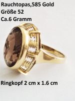 Alter Goldring aus 585 Gold mit einem Rauchtopas Schleswig-Holstein - Alveslohe Vorschau