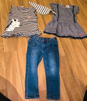 Mädchen-Bekleidung 4tlg.Set,Gr.92,Jeans,Shirt,Kleid,Tuch,blau Sachsen - Plauen Vorschau