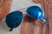 Retro Pilot Aviator Sonnenbrille Blau Silber  Herren / Damen Nordrhein-Westfalen - Solingen Vorschau