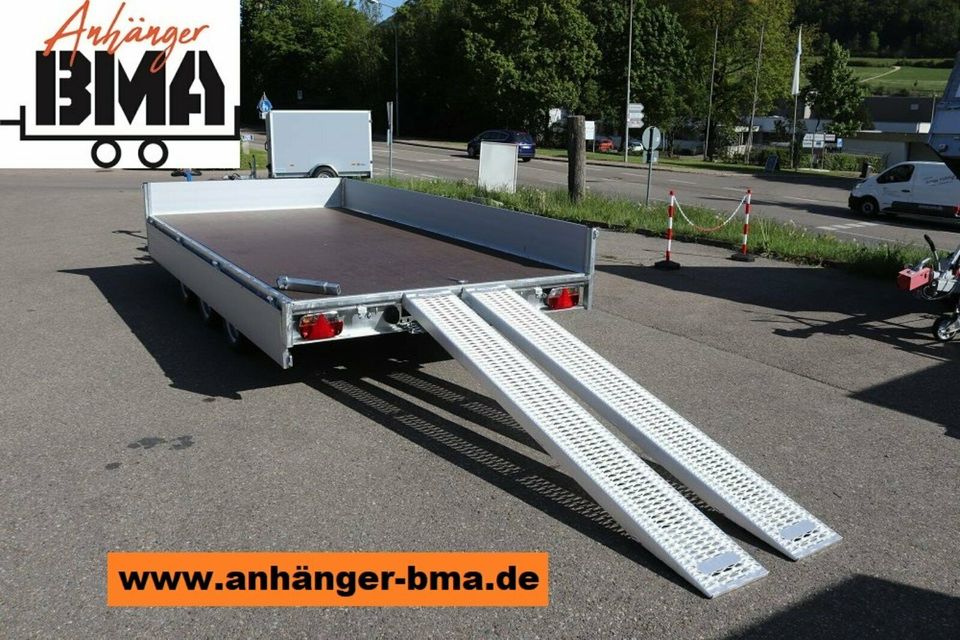 EDUARD Anhänger Hochlader 3-Achser Triedem 406x200x30 3500kg NEU in Tannheim