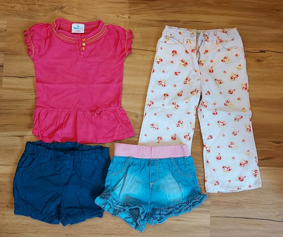 Shorts, Shirt, Hose Mädchen Gr. 92 in Lohsa