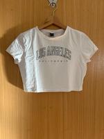 Crop Top weiß mit Print Gr. S Bayern - Starnberg Vorschau