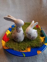 2 Keramik Hasen zur Dekoration, neu Hessen - Grebenstein Vorschau