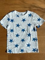 H&M T-Shirt mit Sternen, weiss-blau Baden-Württemberg - Biberach an der Riß Vorschau