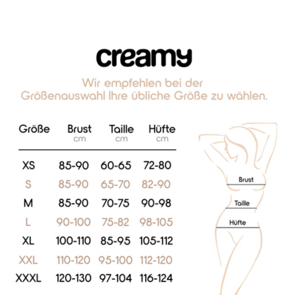 Creamy Bodysuit Sculpting mit Hose Shapewear schwarz XL - NEU in Hamburg