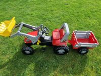 Junior Kindertraktor mit Lader+ Anhänger, Sandkasten, Spielzeug Niedersachsen - Stedesdorf Vorschau