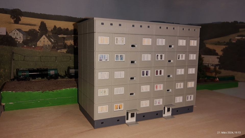 3D Druck TT N Wohnhaus Block Plattenbau WBS70 Modellbau in Helmstedt