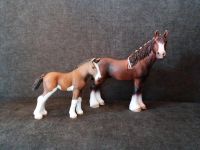 Schleich - Clydesdale Wallach mit Fohlen Rheinland-Pfalz - Dittelsheim-Heßloch Vorschau