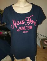 Dunkelblaues Shirt mit pinkem New York Print von C&A Gr. XL Dortmund - Marten Vorschau