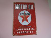 Motor Oil Texaco Blechschild, retro Style, 30 x 20 cm Hessen - Hünfelden Vorschau