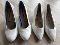 Tamaris Pumps weiß Leder high heels Hochzeit Sommer 37 neu Bayern - Polling Vorschau