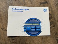 VW Alpha Radioanleitung T4 Golf 3 Bordbuch Bordmappe Hessen - Offenbach Vorschau