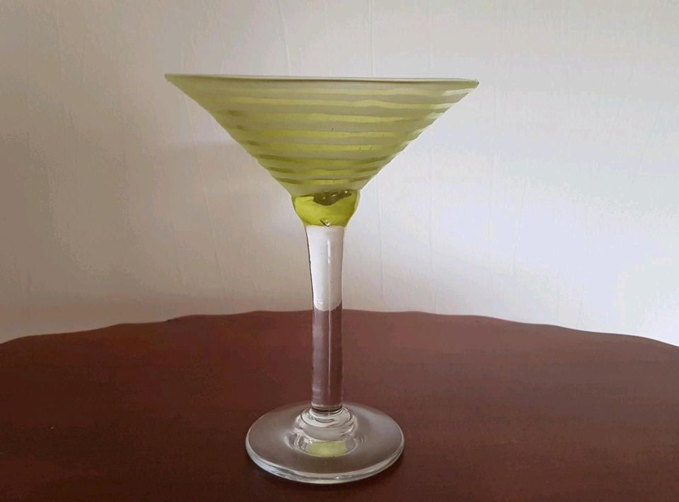 6 handgefertigte Cocktailgläser von E&M Glass Wales in Koblenz