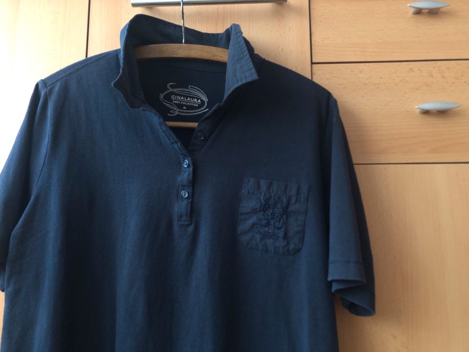 Polo Shirt, Gina Laura XL dunkelblau in Butzbach