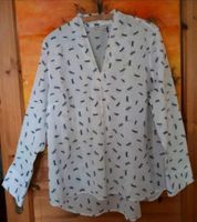 Tolle Bluse Tunika Deerberg 44 weiss blau Libellen Hessen - Rotenburg Vorschau