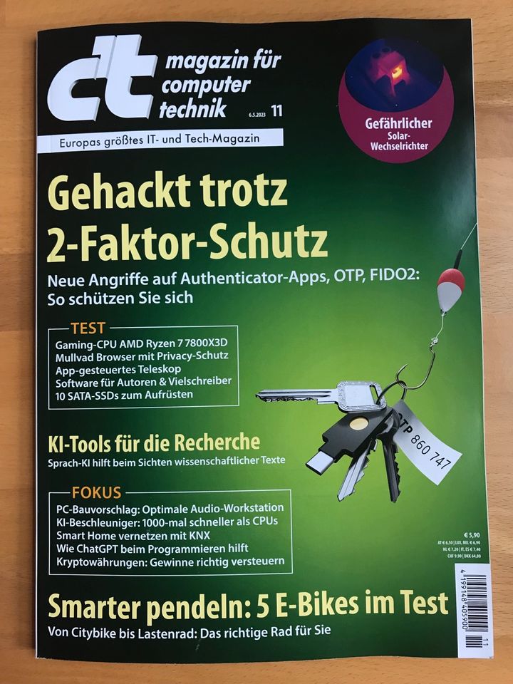 c‘t Magazin für Computertechnik 2023 (Nr. 9-13; 15-21; 24-29) neu in Frankfurt am Main