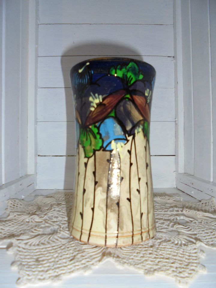 Ernst Huber-Roethe Vase  ❤ Vase Blumendekor Gepunzt 200 / M - 11- in Kassel