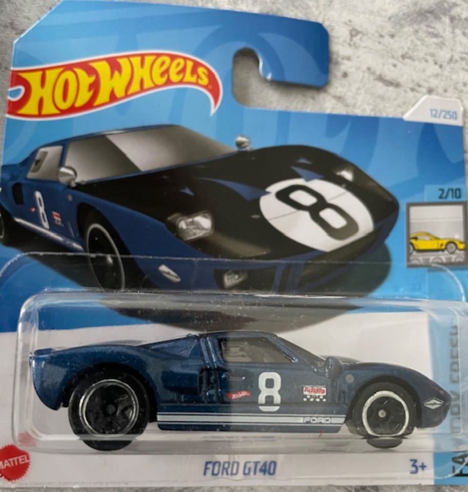 Hot Wheels FORD GT 40 in bl.metallic aus der Serie FACTORY FRESH in Koblenz