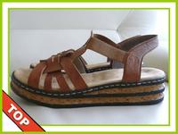 Rieker Komfort Gummi-Riemchen-Sandalen Braun Gr.38,5/39 ✅ Fußbett Nordrhein-Westfalen - Bocholt Vorschau