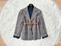 Jobis 100% wolle vintage blazer plaid jaquard kariert check reite Düsseldorf - Pempelfort Vorschau