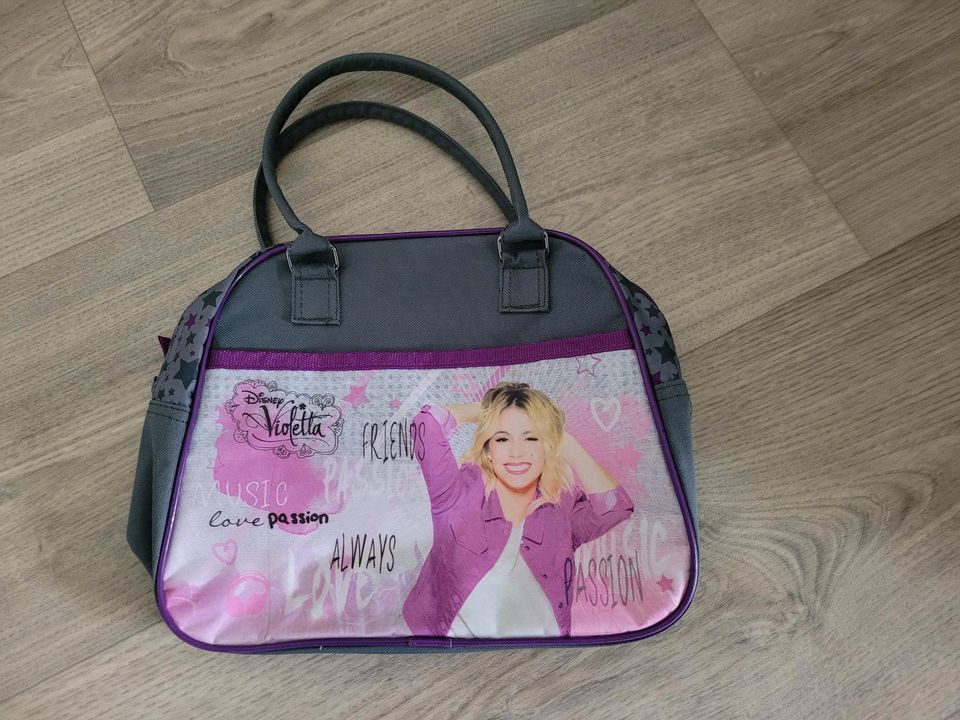 Disney Violetta Tasche Grau Lila Mädchen in Hildrizhausen