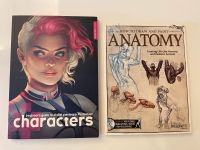 2-er Set Zeichenbücher: Digital Characters + Anatomy , wie neu ! Aachen - Aachen-Mitte Vorschau