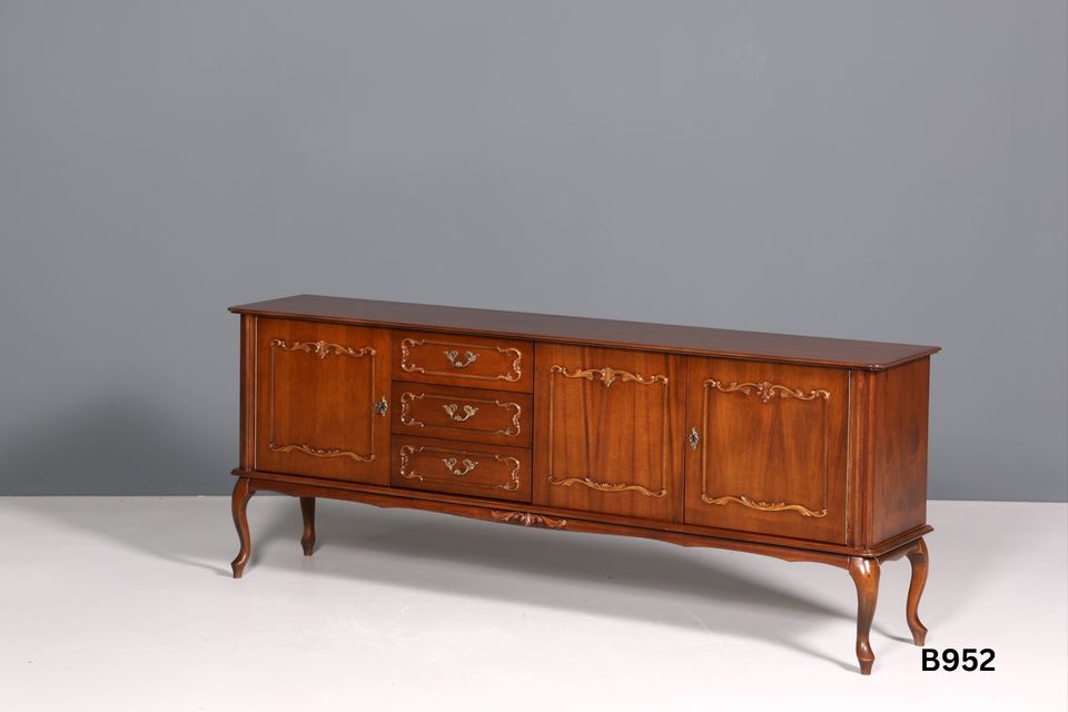 ◤Hauptstadt Möblerei Berlin Große Auswahl Kommoden Danish Teak Barock Stil Kolonial Mid Century Kommode Danish Design Schrank Englisch Sideboard in Berlin