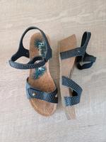 Sehr bequeme Keil-Sandalette Panama Jack blau Schleswig-Holstein - Haselau Vorschau