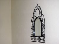 Wandspiegel Spiegel bogenförmig Kerzenhalter Metall schwarz neu Niedersachsen - Lilienthal Vorschau