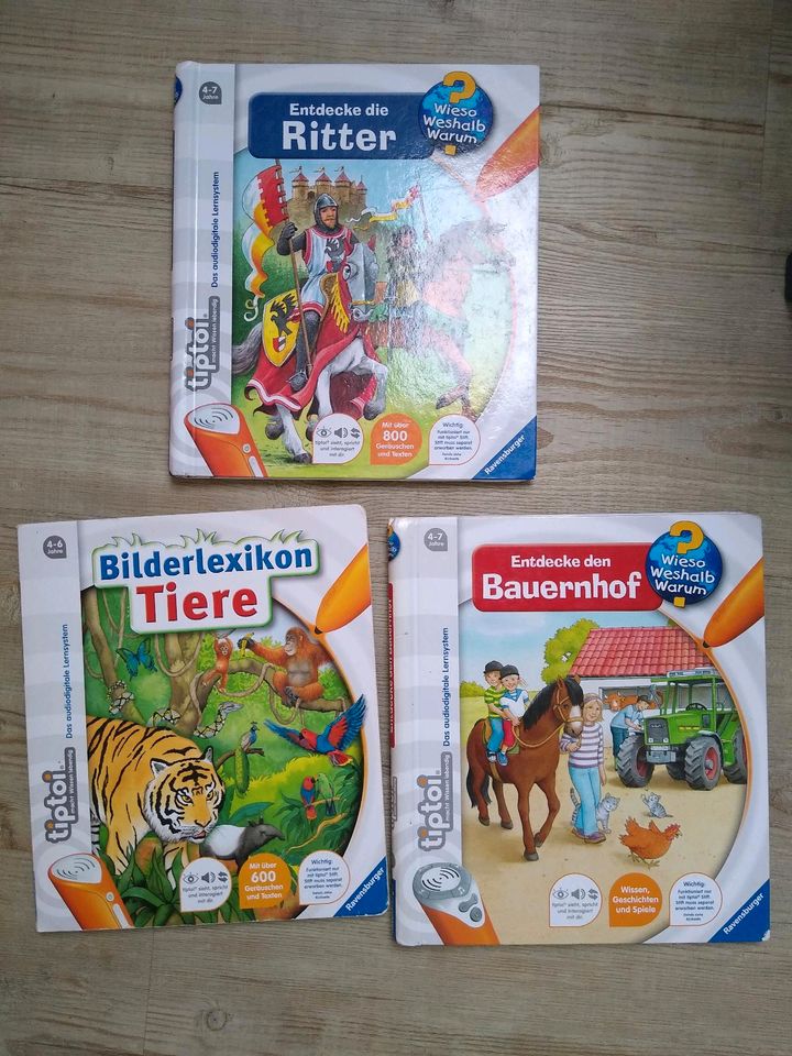 3 Tiptoi-Bücher inkl. 1 Stift in Stockelsdorf