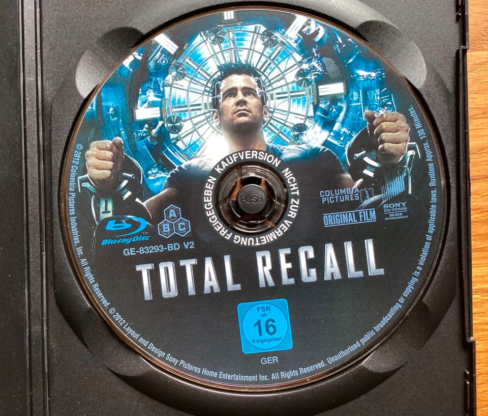 Total Recall - Colin Farrell - Blu-ray - Sehr guter Zustand in Nürnberg (Mittelfr)