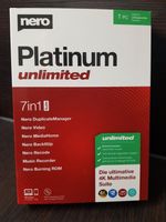 Nero Platinum Unlimited 7in1 unbegrenzt nutzbar mit CD für 1 PC Hessen - Usingen Vorschau