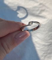Brillantring Verlobungsring Ring mit Brillant Silber 925 Größe 55 Hemelingen - Arbergen Vorschau