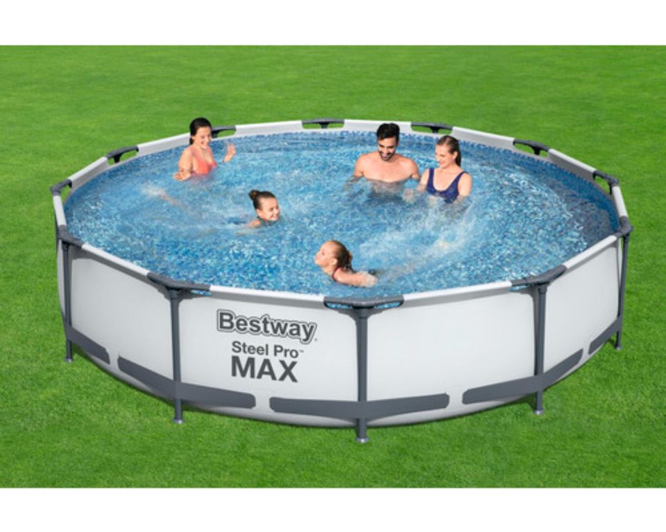 Aufstellpool Framepool-Set Bestway Steel Pro MAX™ rund Ø 366x76cm in Dortmund