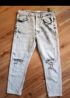 Damen Zara Denim Jeans 42 XL Stretch Blogger Used Look Weiß Grau Leipzig - Leipzig, Zentrum-Ost Vorschau