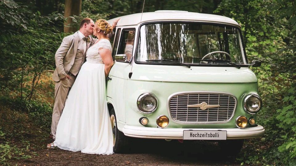 Hochzeitsauto mieten Hochzeitsbulli Bulli Oldtimer Barkas b1000 in Vreden