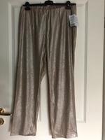 NEU fesche Party Fest Hose Damen gold glänzend Stretch Gr. 21 Niedersachsen - Bad Bentheim Vorschau