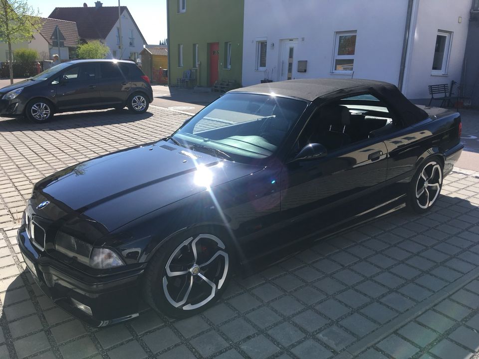 Schönes BMW E36 Cabrio 325i mit M-Technik und Flüssiggasanlage in Regenstauf