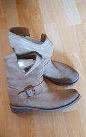 Felmini Leder Stiefeletten beige Nordrhein-Westfalen - Dinslaken Vorschau