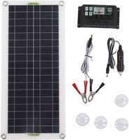 Solarpanel, 30W Ladegerät mit Alligator Clip und USB Baden-Württemberg - Marbach am Neckar Vorschau