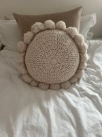 Rundes pompom Kissen beige Boho Rheinland-Pfalz - Wittlich Vorschau