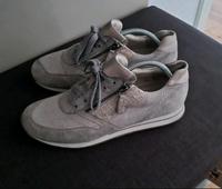 Gabor Sneaker Gr. 38.5, grau, Echtleder mit Reißverschluss Baden-Württemberg - Sindelfingen Vorschau