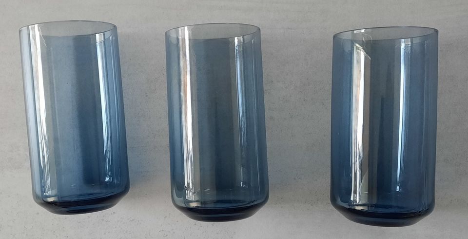 Verkaufe 3 blaue DDR Gläser für Saft/Wasser in Dresden