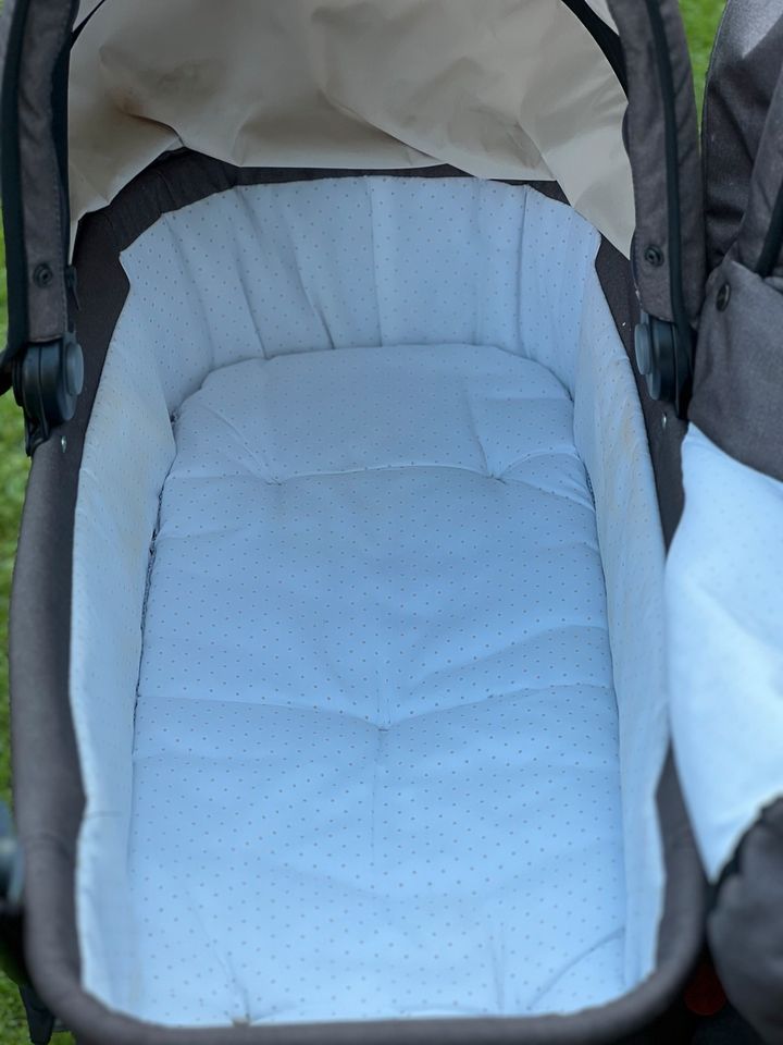 Emmaljunga Double Viking Zwillings-Geschwisterkinderwagen XXL SET in Bergkamen