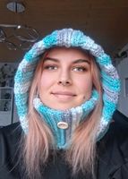 Mütze Schal TurtleHoodie WonderWoolie Handmade Baden-Württemberg - Ölbronn-Dürrn Vorschau