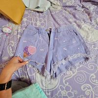 S Shorts Jeans lila Lolita Cosplay Kawaii japan Süß bestickt eis Rheinland-Pfalz - Alsheim Vorschau