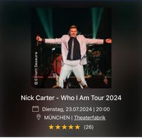 Konzert Nick Carter München Bayern - Roth Vorschau